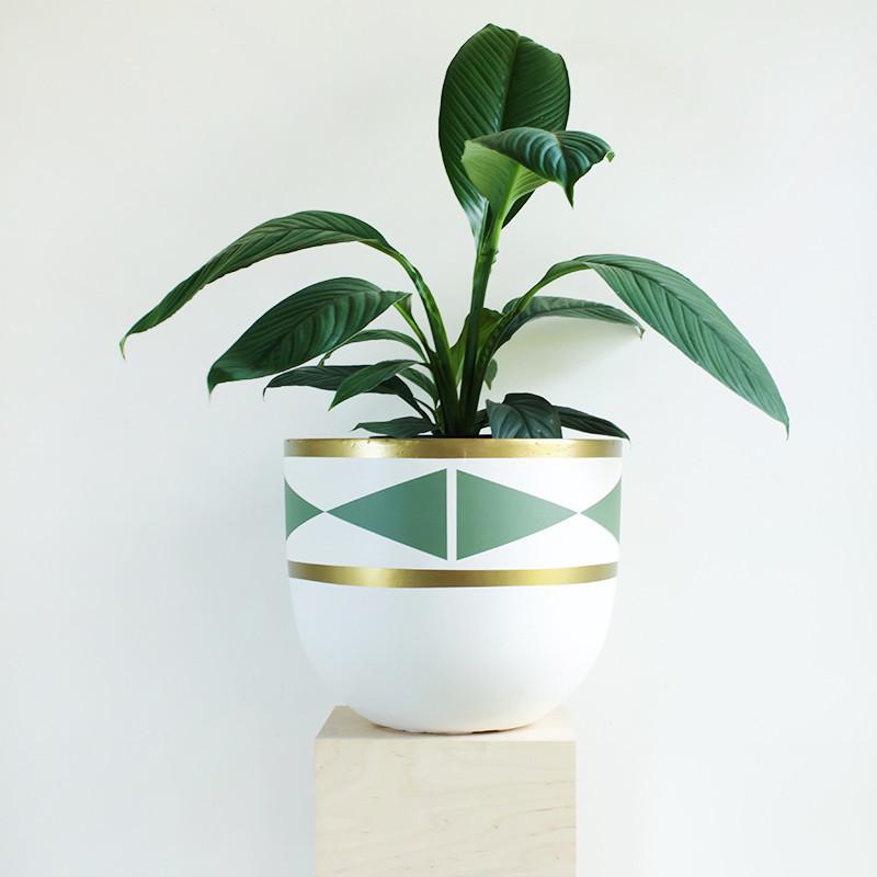 Hand Painted - Pot - U30 - Image 5