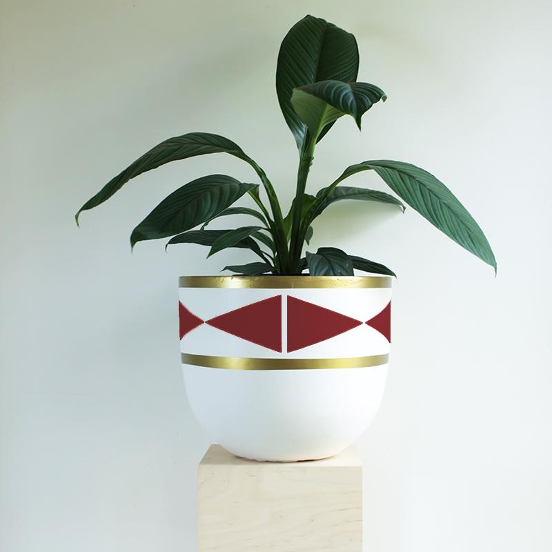 Hand Painted - Pot - U30