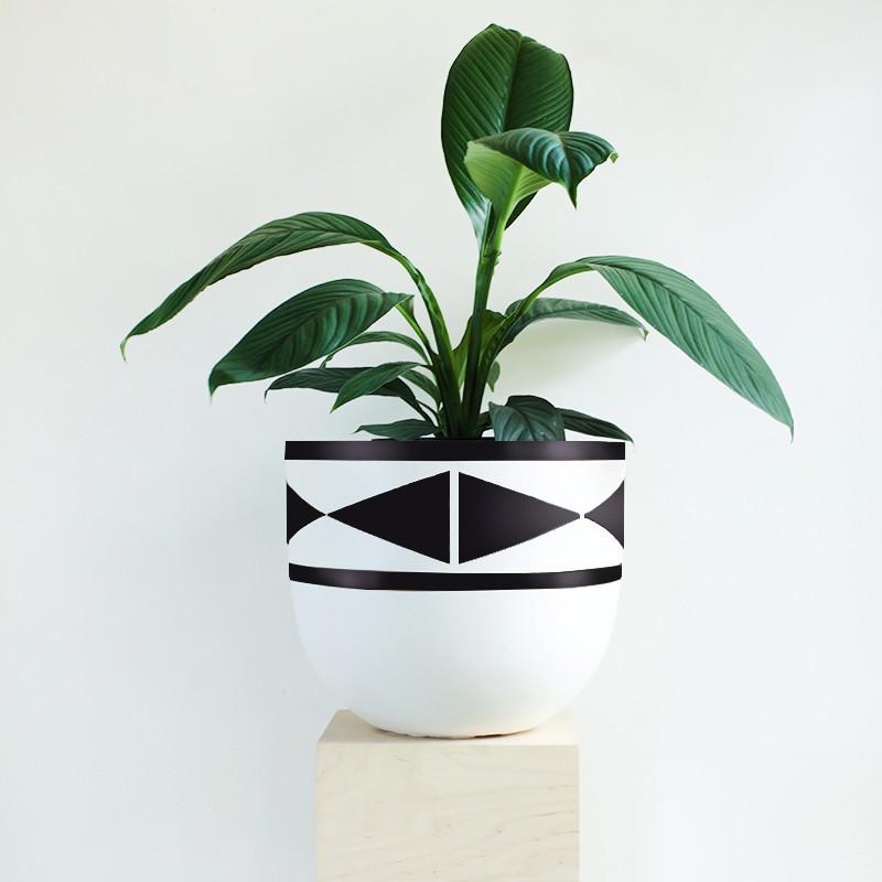 Hand Painted - Pot - U30 - Image 8