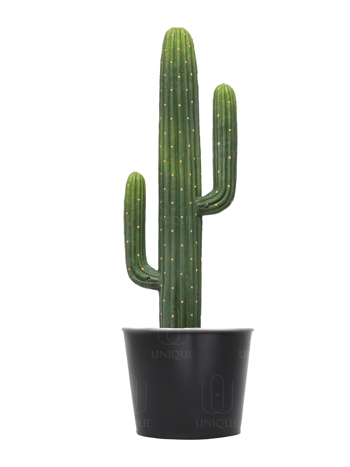 Artificial Cactus Single Trunk Yellow Dotted H70CM