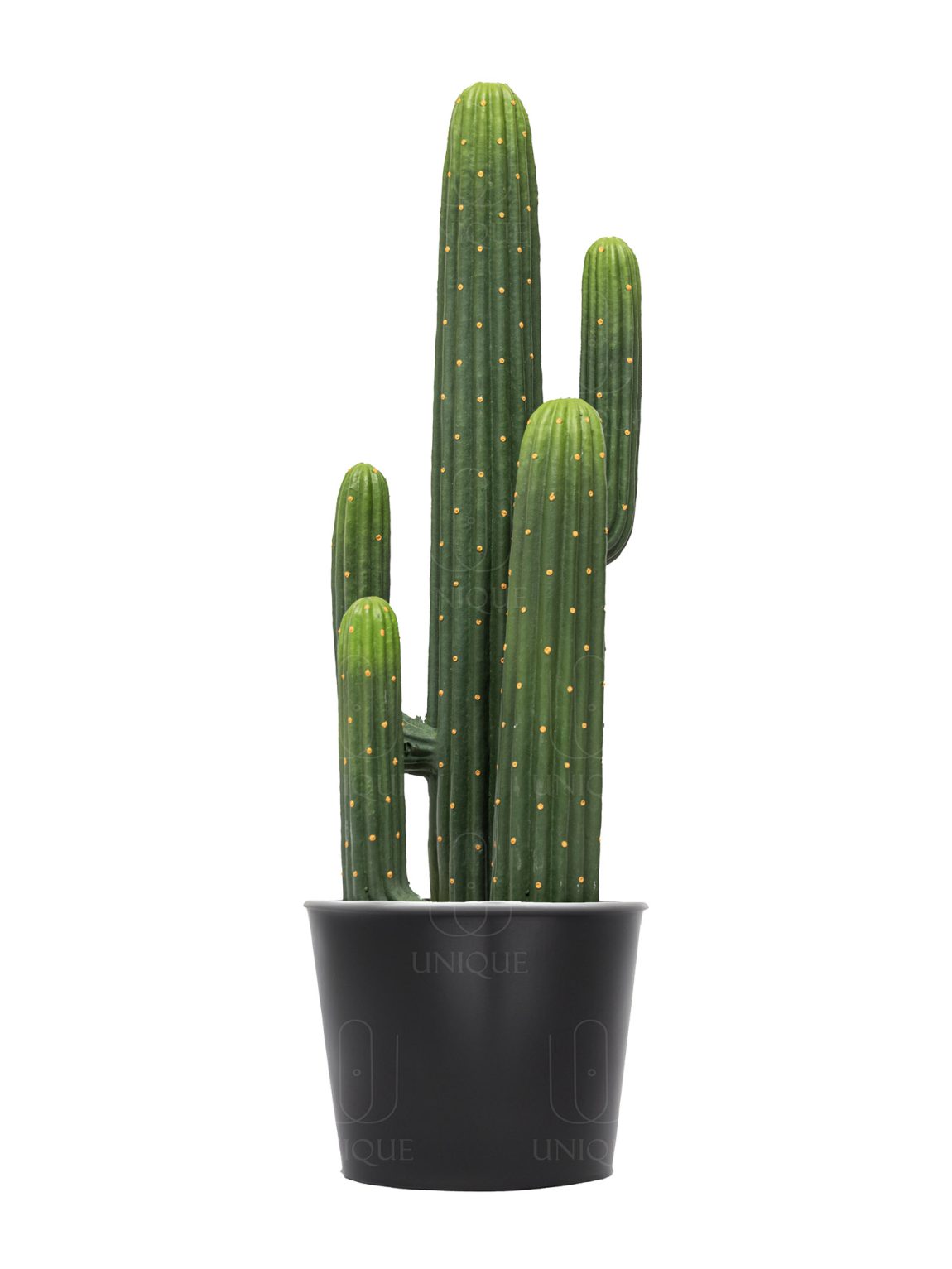 Artificial Cactus Triple Yellow Dotted Trunk H65CM
