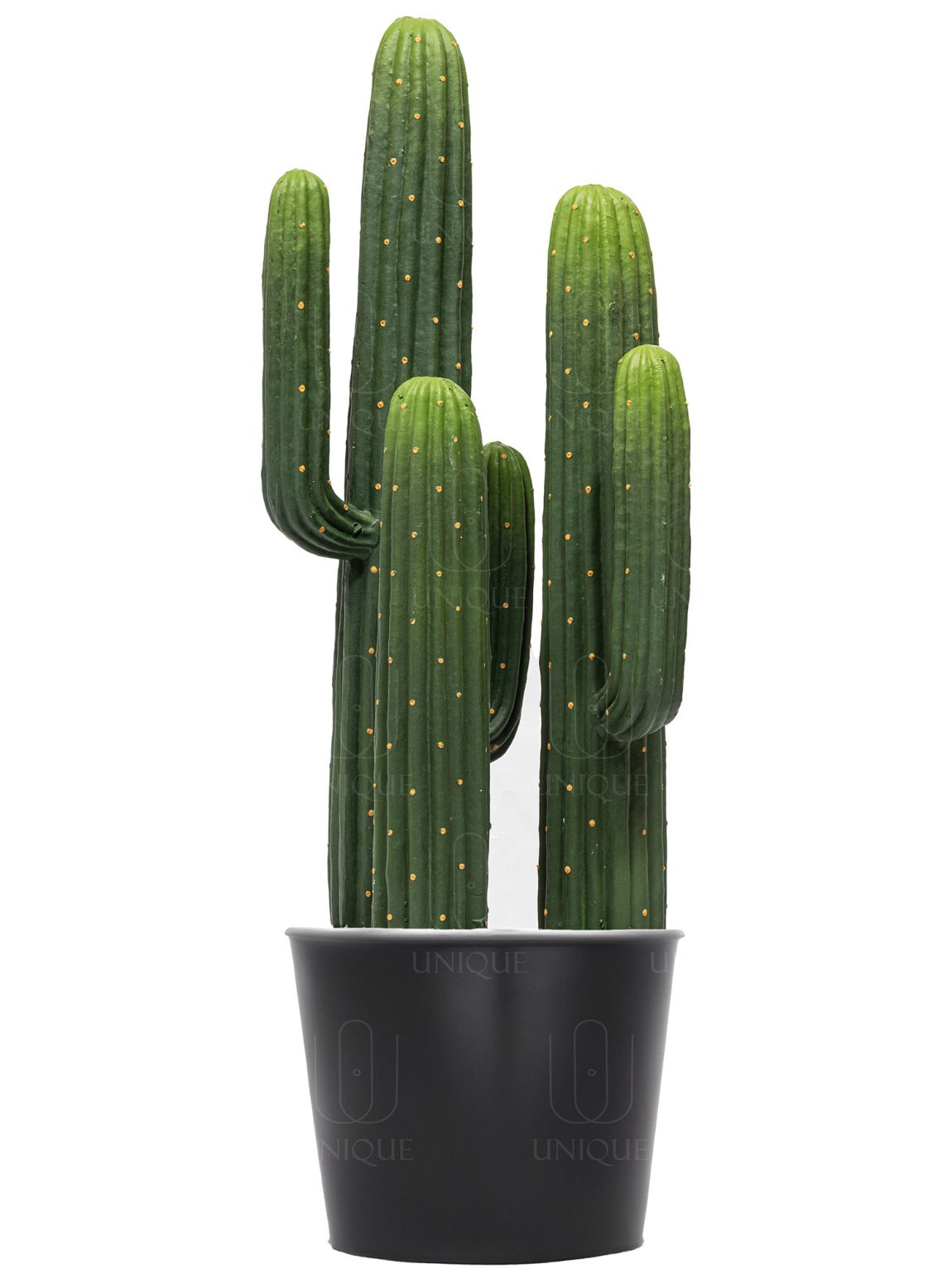 Artificial Cactus Triple Yellow Dotted Trunk H66CM