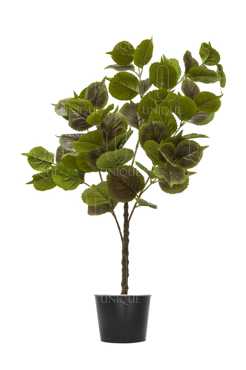 Blueberry Artificial Double Trunks Tree Red Leavs H100CM