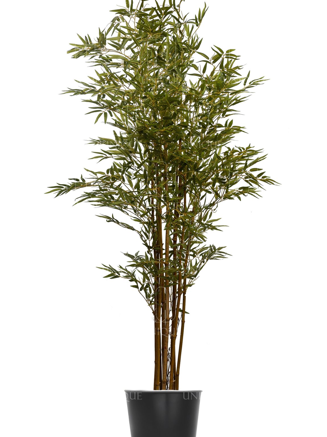 Bamboo Artificial Tree Multi Like-Real Trunks H160CM Potted In Black Plastic Pot D15-20CM