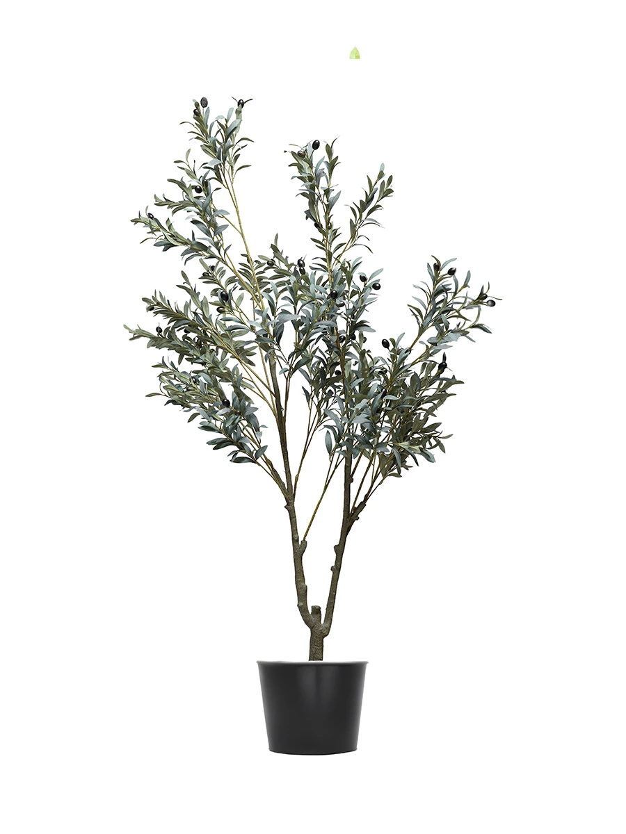 Olive Artificial Tree With main Double Branches Dark Green Foliage H180CM