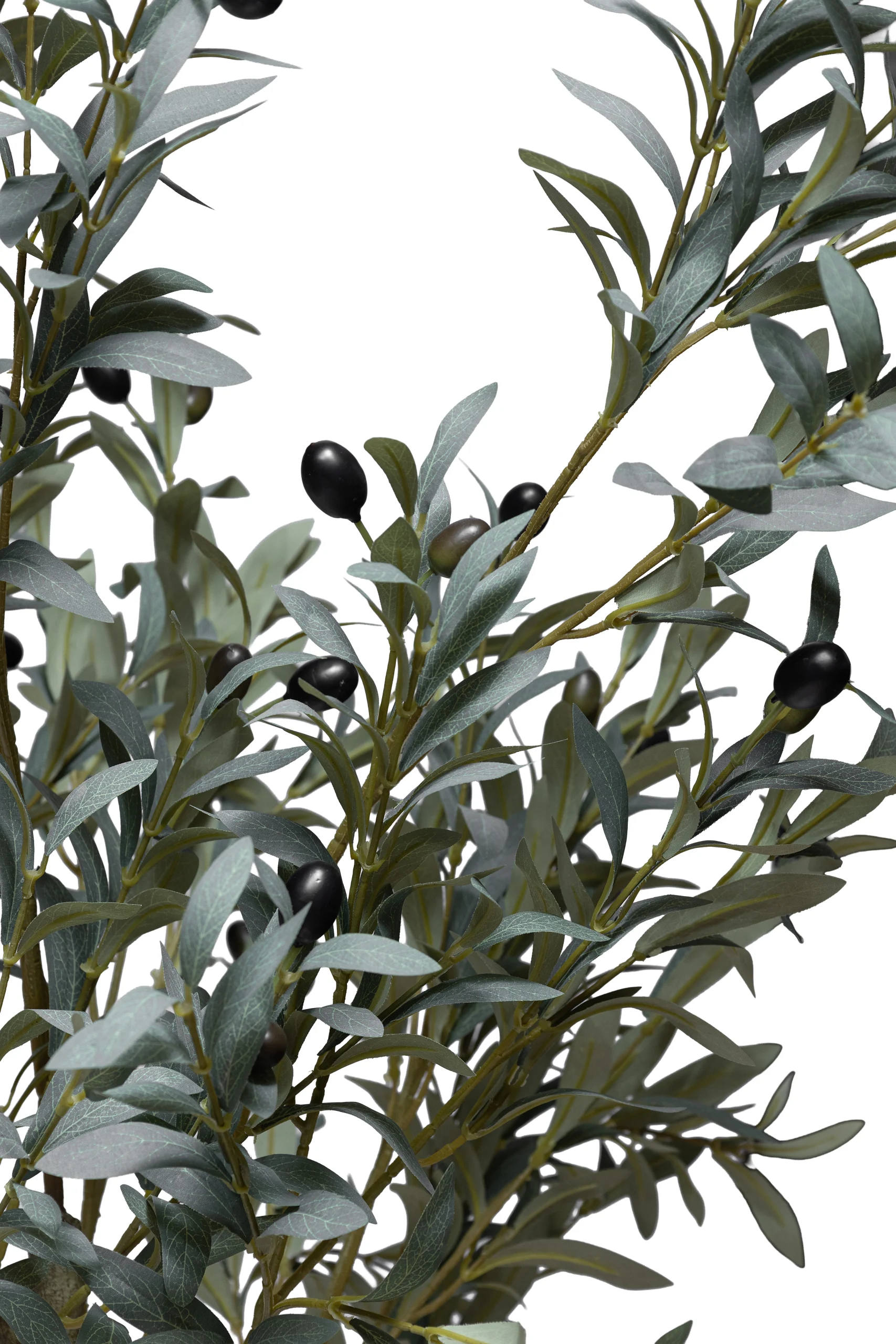 Olive Artificial Tree With main Double Branches Dark Green Foliage H180CM - Image 2