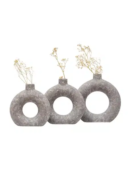 Donuts Pottery Vases Set