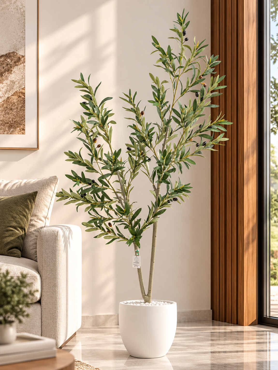 UN Set9 : 150cm Olive Tree with Decorative Pot